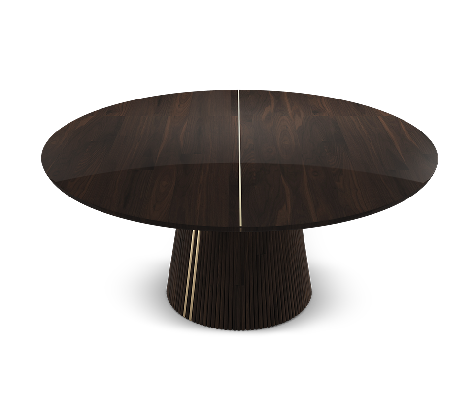 Henry Dining Table with brass detail